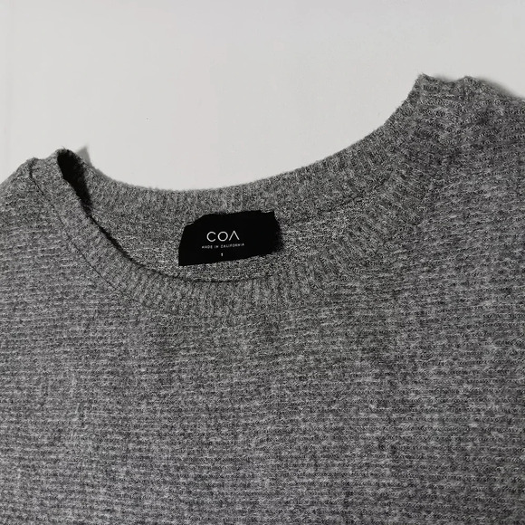 ANTHROPOLOGIE COA Gray Heather Flowy Sweater Dress. Size s - Picture 7 of 9